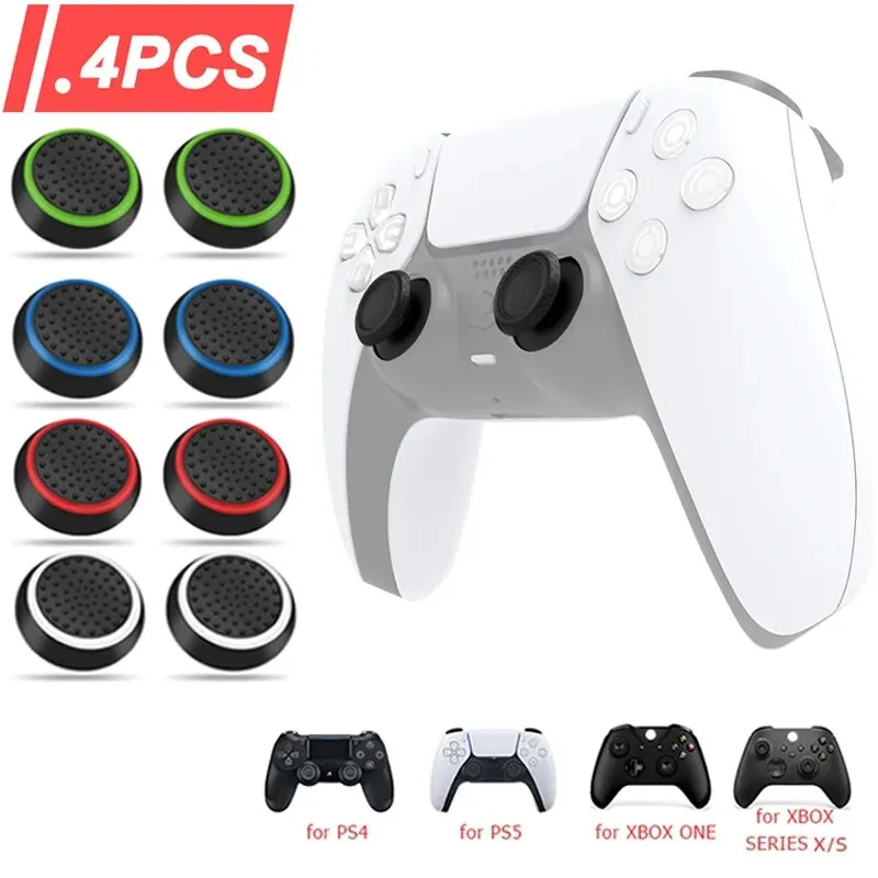 Gaming Console Pc - 4PCS Silicone Analog ThumbStick Grip Caps