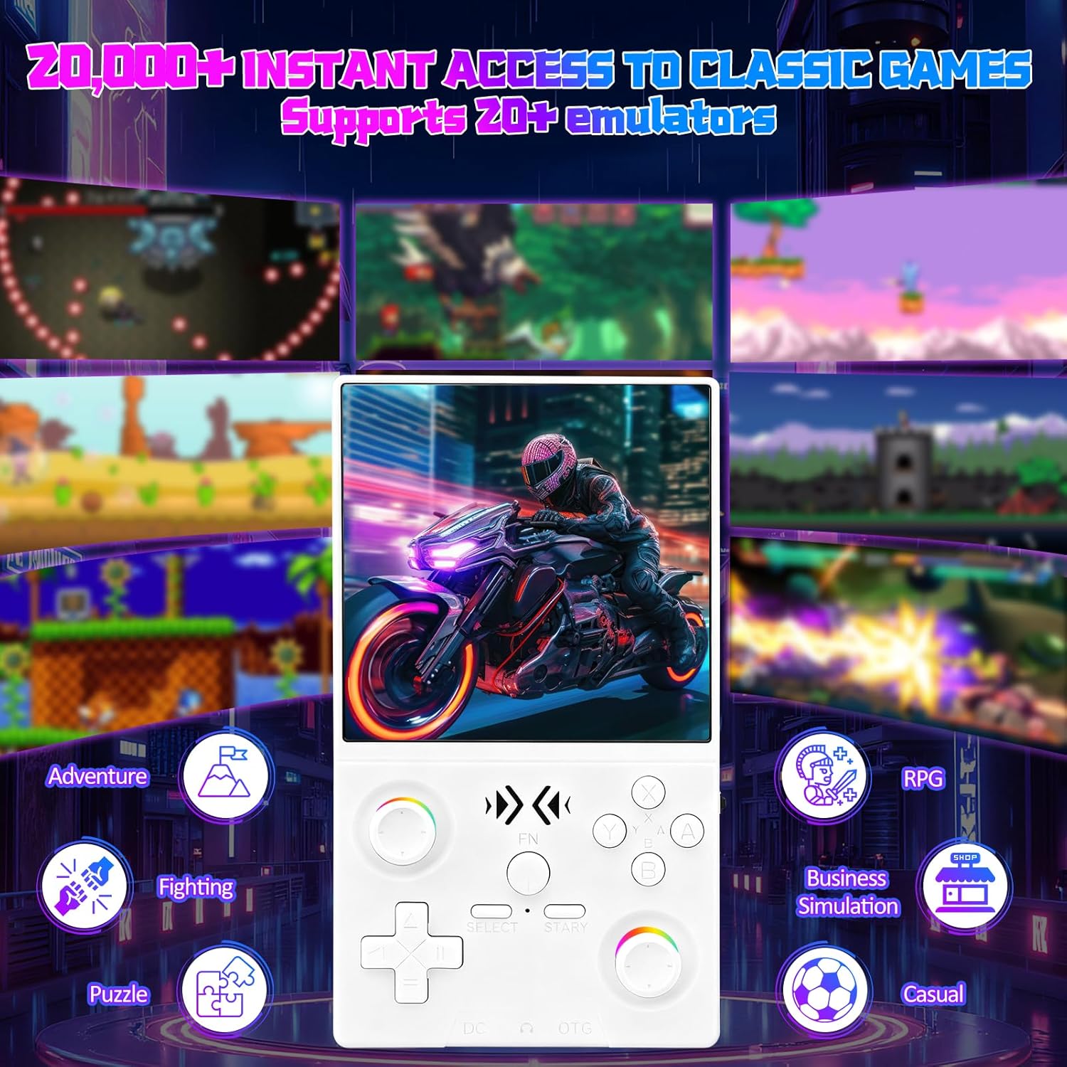 FLLBW XF40V Retro Handheld Gam - Gaming Console In Chinese recension och pris