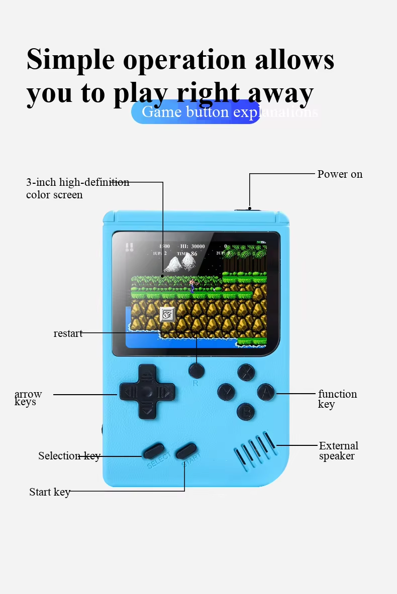 400 In 1 MINI Games Handheld G - Gaming Console In Chinese recension och pris
