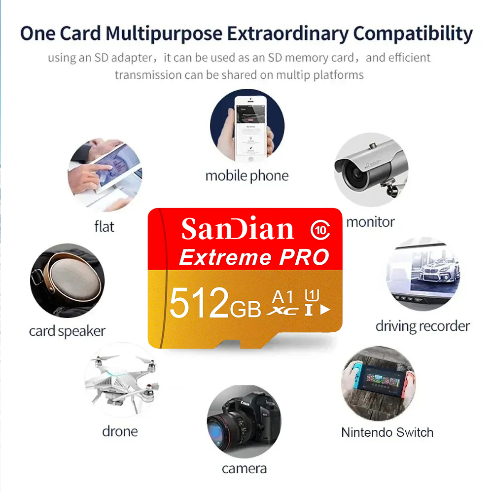 512GB 128GB 32GB SD Cards TF C - Gaming Console Vr Headset recension och pris