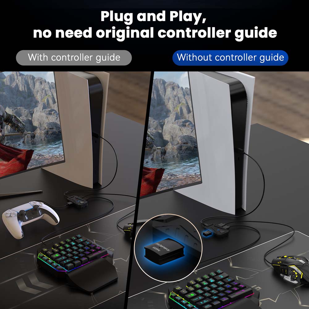for PS5 Gaming Keyboard Mouse  - Gaming Console With Controller recension och pris