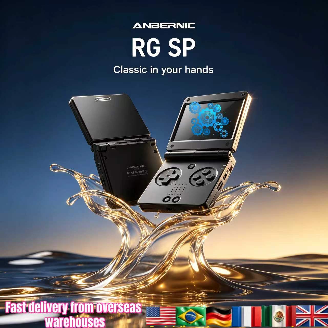 Anbernic RGSP Flip Classic Han - Gaming Console In Chinese recension och pris