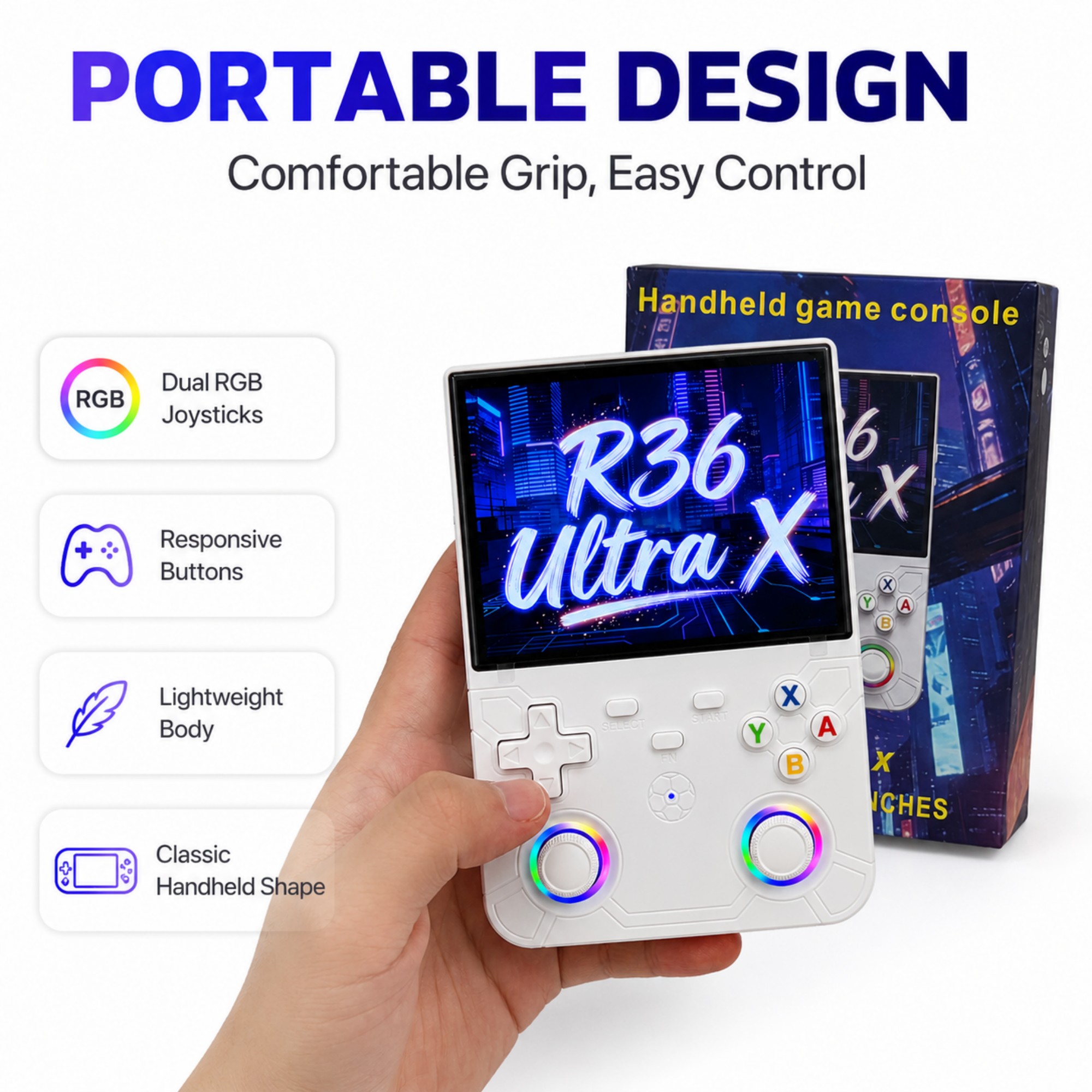 Retro Handheld Game Console R3 - Gaming Console R36 recension och pris