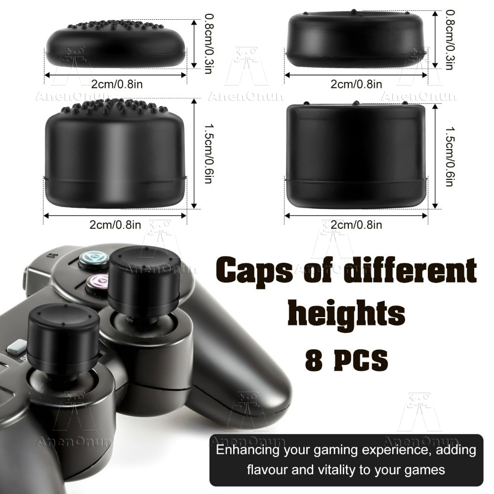 8PCS Thumb Grip Caps Controlle - Gaming Console Tv recension och pris
